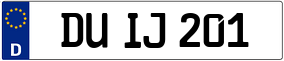 Truck License Plate